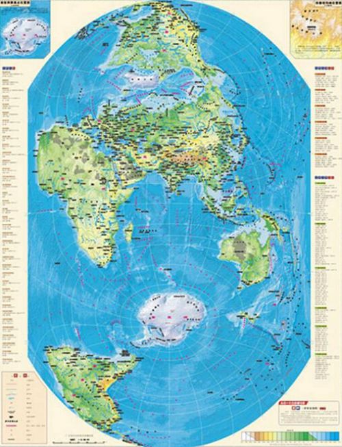 世界地图简化版儿童版图片