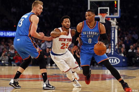 雷霆战胜了尼克斯