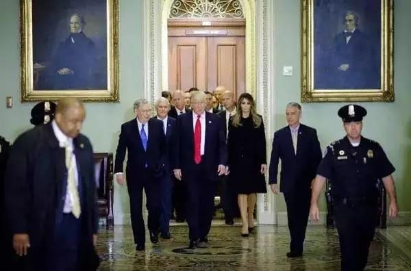 △特朗普与共和党国会领袖会晤。来源:视觉中国