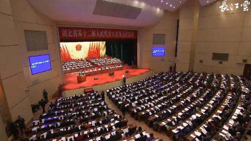 V视 | 湖北省十二届人大五次会议举行第二次全体会议