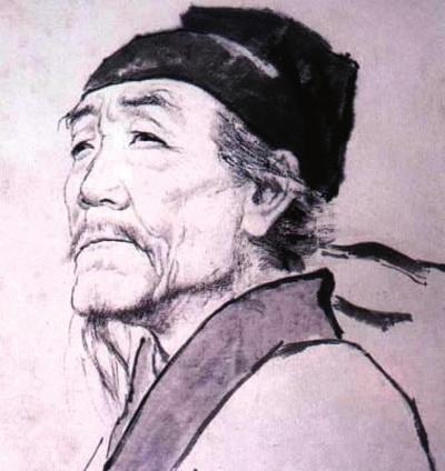 教材中的杜甫形象。 教材中的杜甫形象。