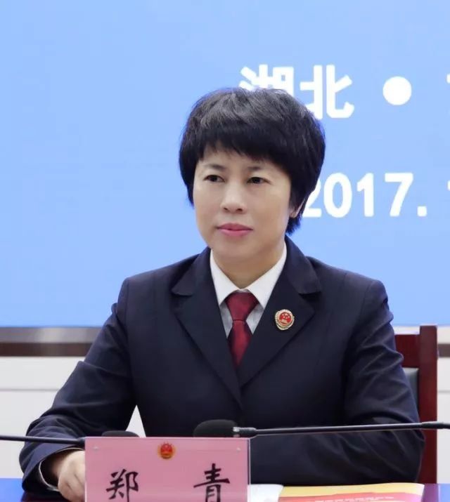 湖北省女检察官协会会长,省人民检察院党组副书记,常务副检察长郑青
