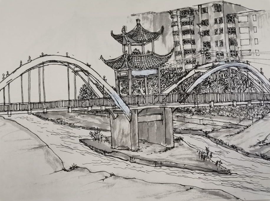 十堰丨周建炜:百二河上桥梁多 一支钢笔绘家乡