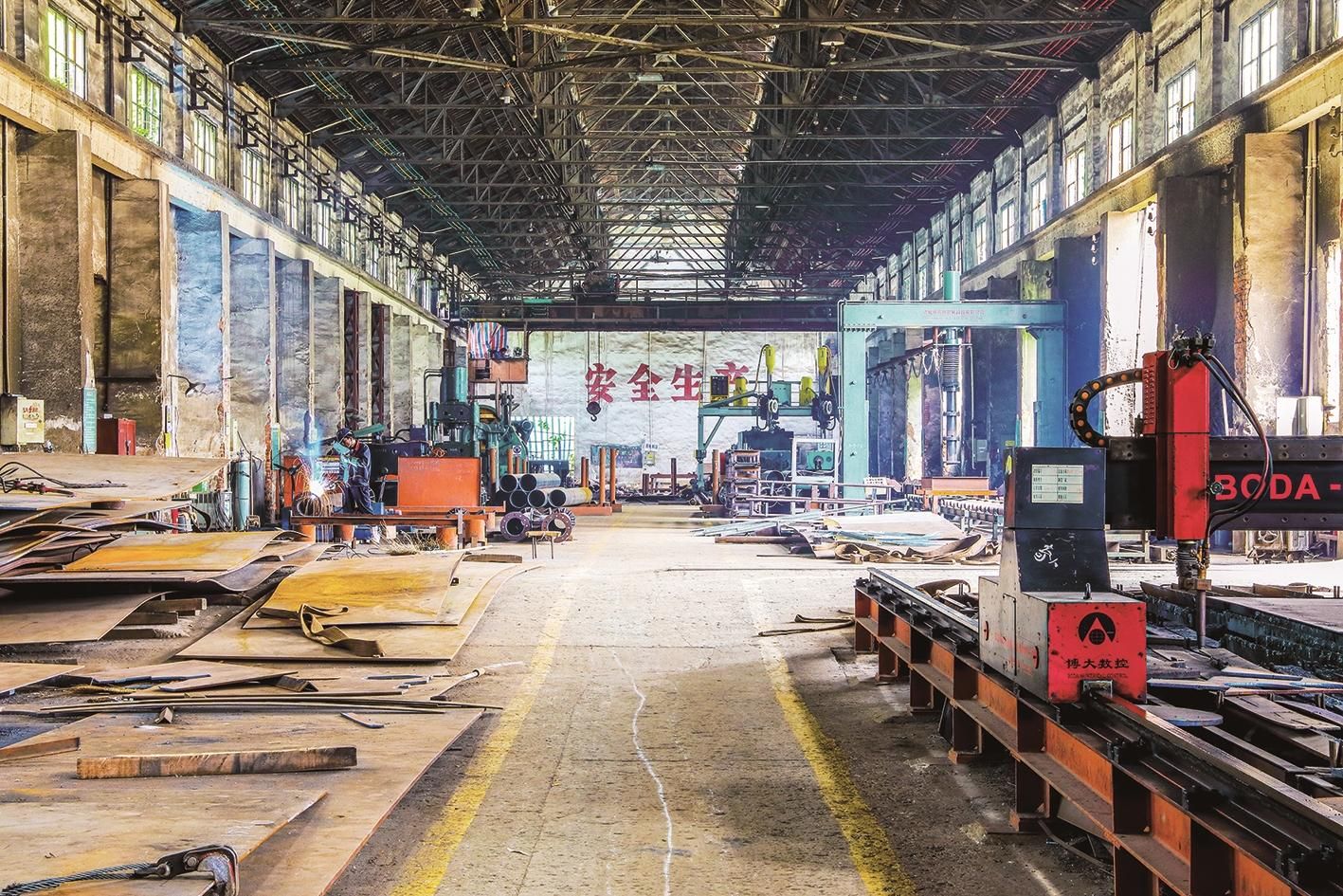 武汉铁塔厂车间武钢第二热轧厂车间周国献一个从金融系统走出来的摄影