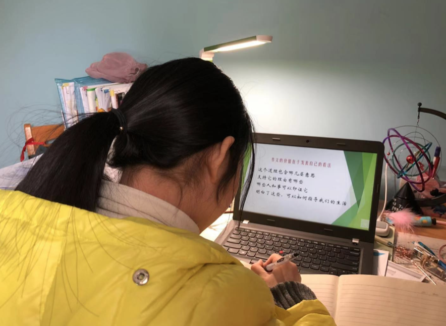 上课啦武汉市中小学网课教学第一天100万学生和家长在线关注