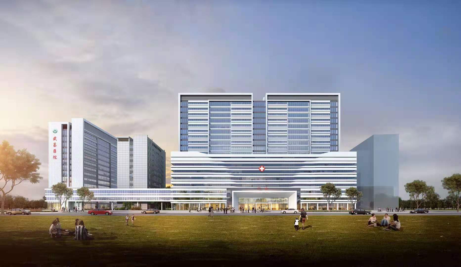 图为武汉市武昌医院新大楼效果图今年,武汉和湖北经历了疫情的严峻