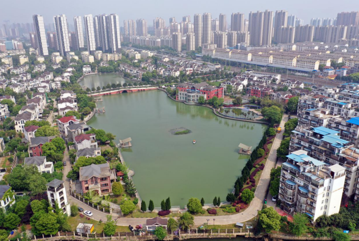 武汉南湖片区海绵城市改造项目抓紧最后施工
