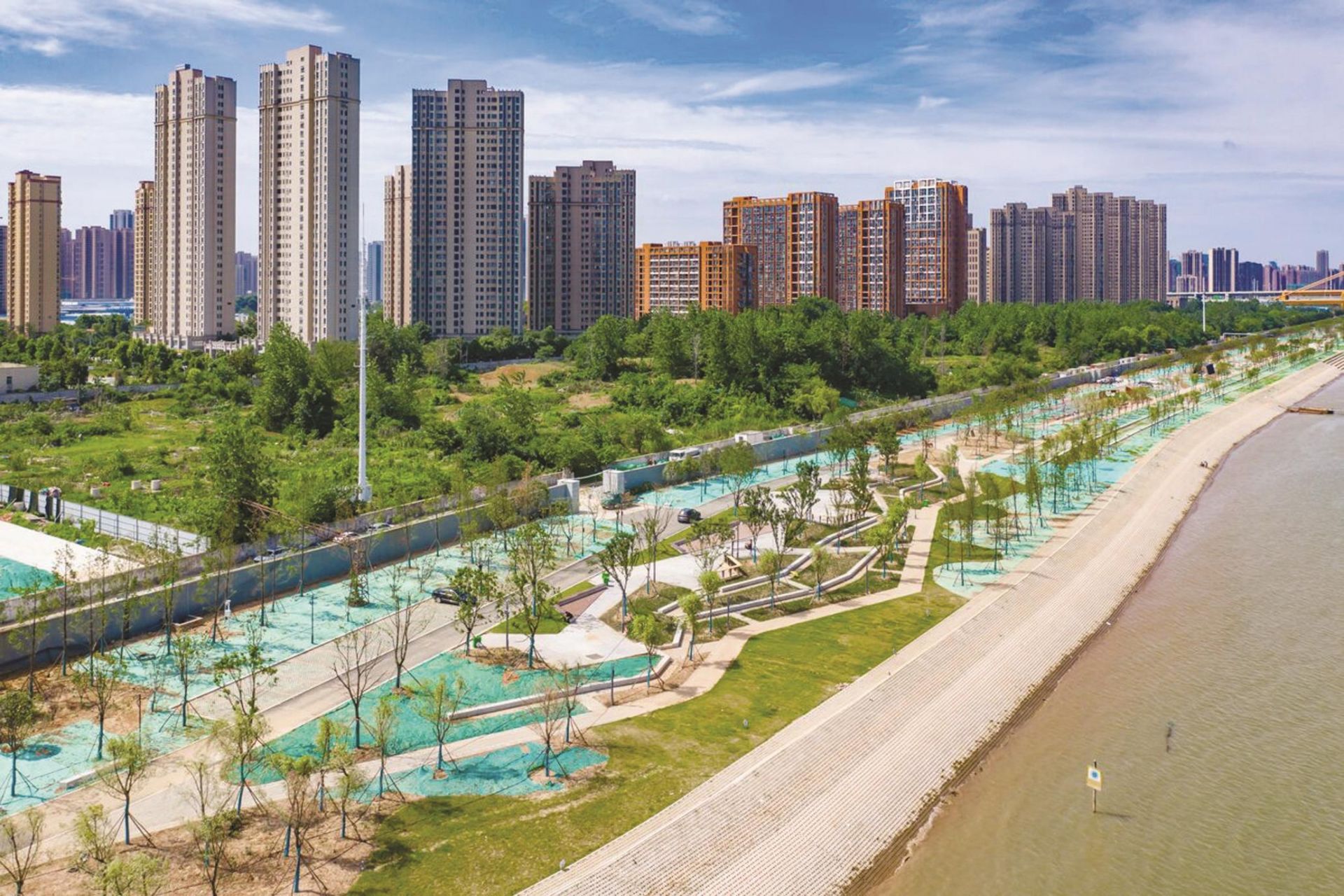 武昌八铺街堤江滩本月完工