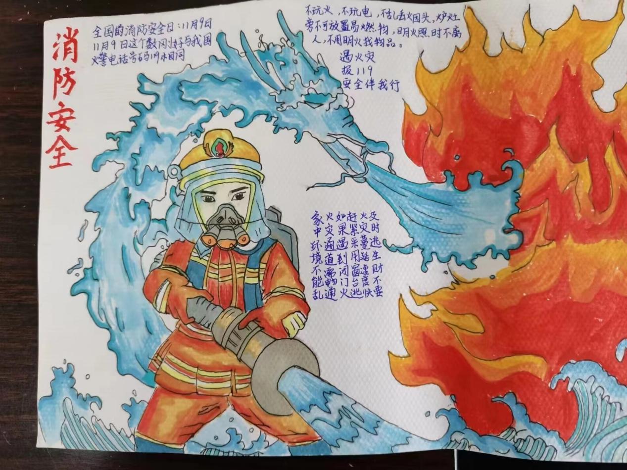 我是小小消防宣传员"为主题,孩子们围绕"消防安全我知晓""人人参与