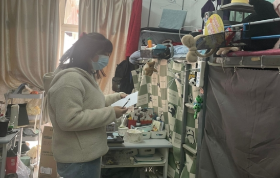 武汉船舶职业技术学院开展2024年春季学期寝室联合巡查