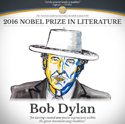 2016诺贝尔文学奖揭晓 美国歌手鲍勃·迪伦获奖
