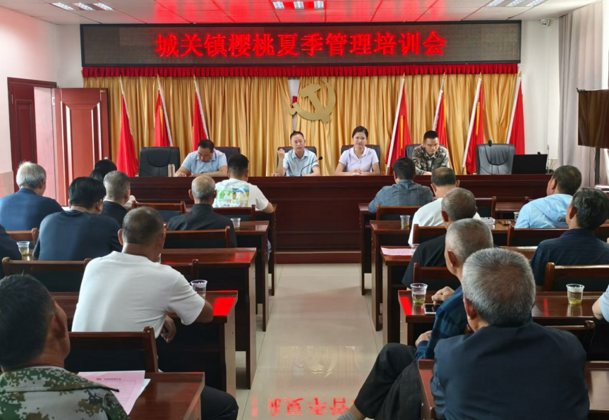 城关镇在八里村举办夏季樱桃技术交流会