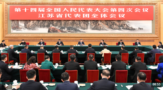 独家视频丨习近平参加江苏代表团审议