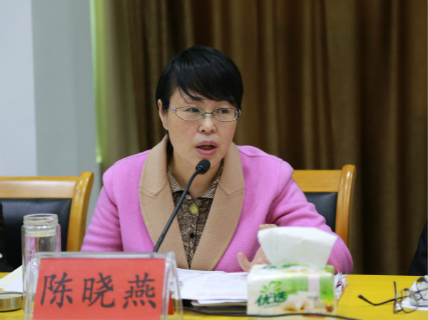 州政府副州长陈晓燕在会上讲话
