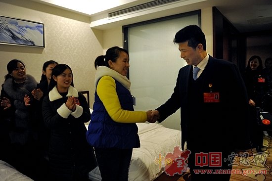 【两会进行时】刘智勇习覃等县领导看望人大代表