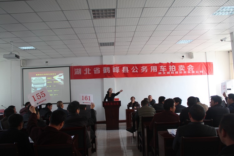 鹤峰举办首场公务用车拍卖会