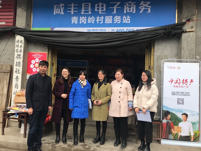 小图图3    商务部绩效评价组现场检查咸丰县电子商务青岗岭村服务站
