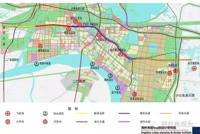 荆州首条双向8车道快速路年内开工 规划图曝光