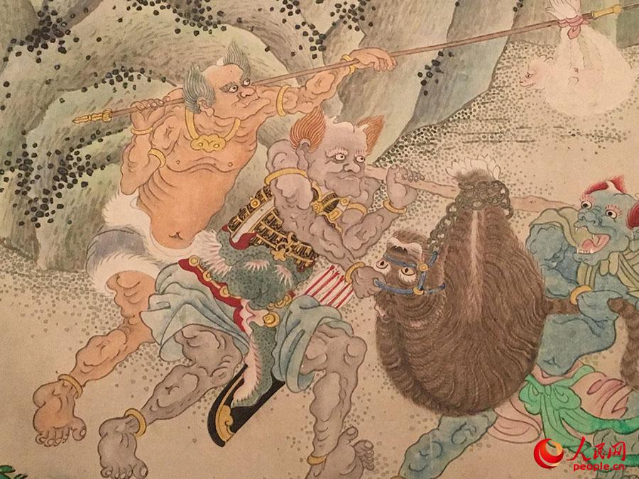 明郑重《搜山图卷》 张彬摄