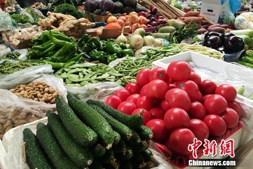 北京百万庄附近一家农贸市场。<a target='_blank' href='http://www.chinanews.com/' >中新网</a> 种卿 摄