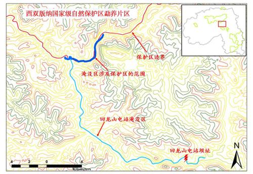 保护区边界图。受访者供图