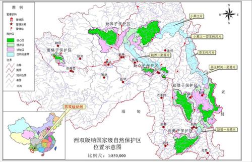 自然保护区位置示意图。受访者供图。