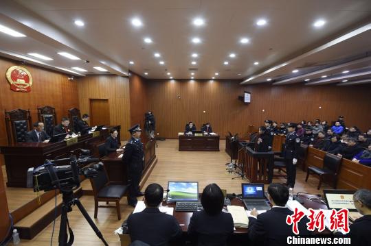 图为杭州市中级人民法院庭审现场 杭州市中级人民法院供图 摄