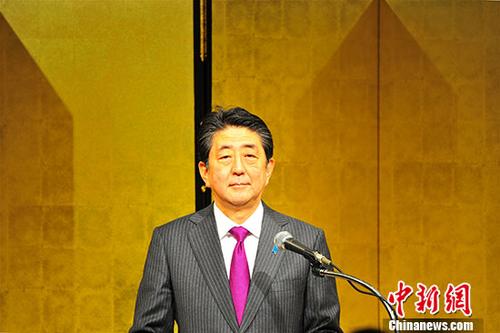 资料图片：日本首相安倍晋三。