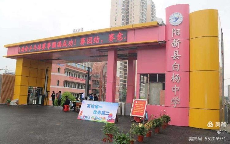 期盼已久的阳新县第十六届学生运动会乒乓球项目在亮丽的白杨中学顺利