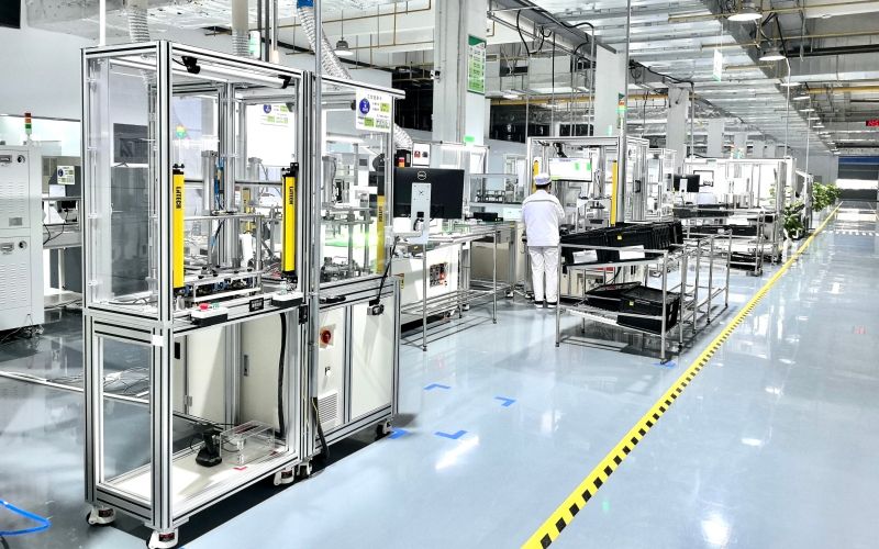 盛世启创电流传感器生产线。受访者供图