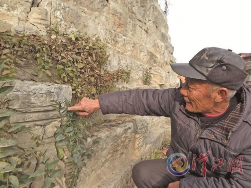 迎旭门矶头首次发现纤夫石 见证襄阳航运史(图)
