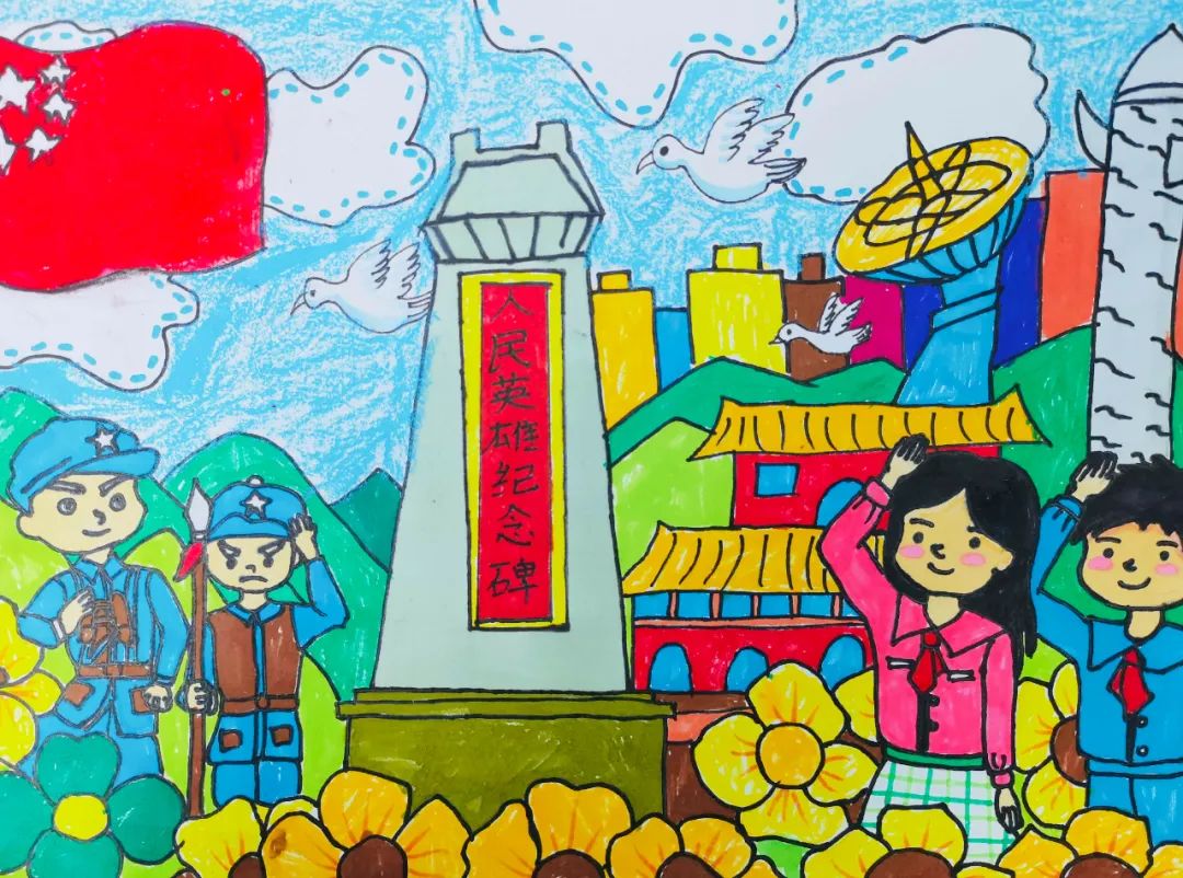 缅怀革命先烈弘扬爱国主义精神2021襄阳市少年儿童美术作品展