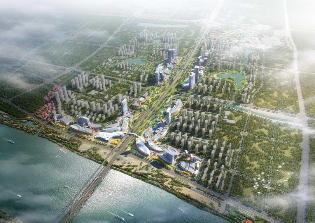 项目以约14万方鹿鸣公园为中心,将建设成融文化旅游,现代游乐,休闲
