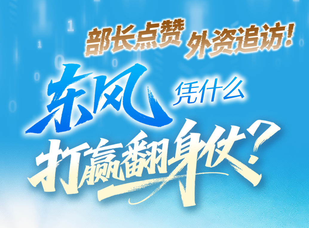 部长点赞、外资追访！东风凭什么打赢翻身仗？