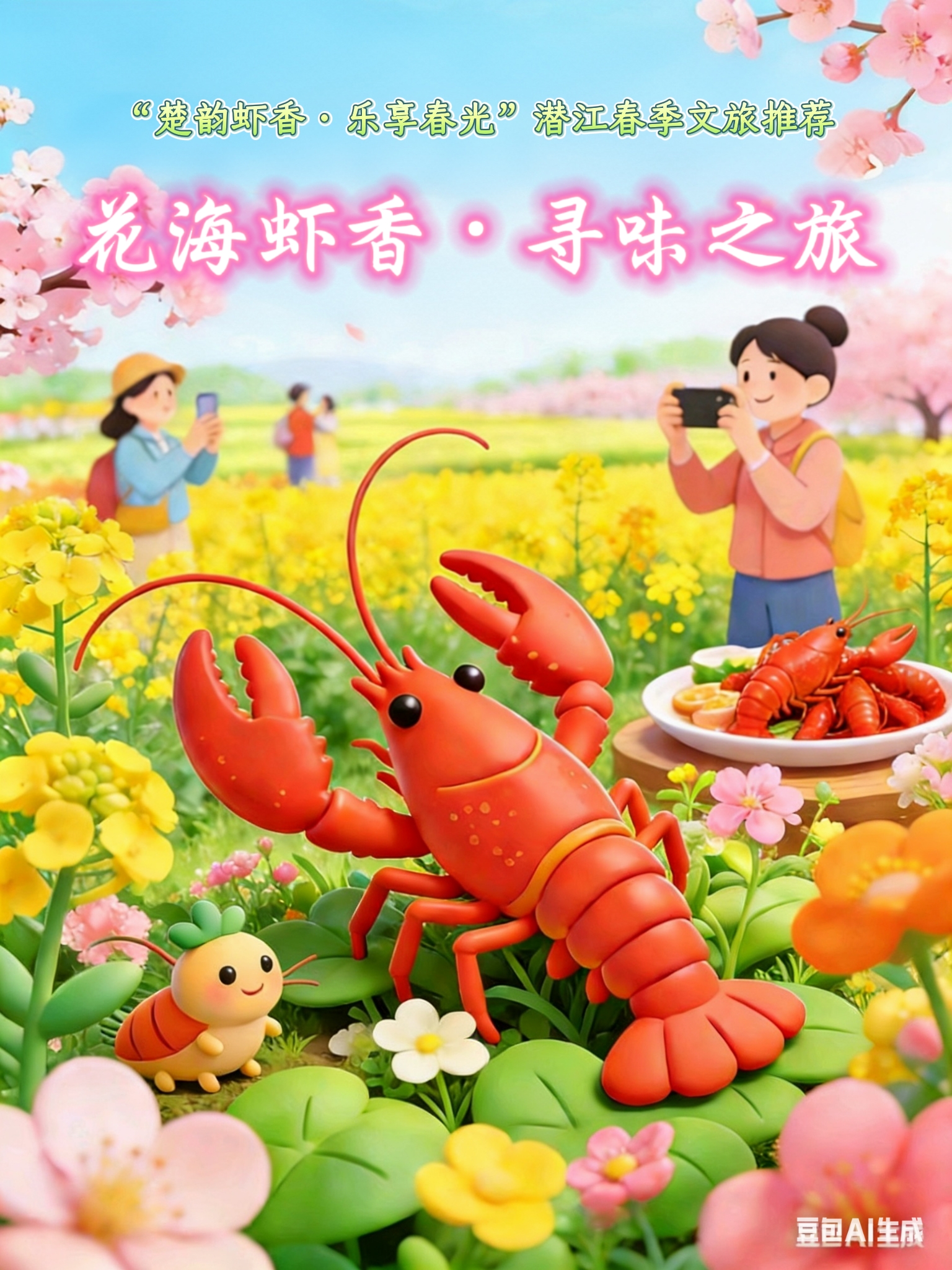 真好玩——“楚韵虾香·乐享春光”潜江春季文旅推荐之一：花海虾香·寻味之旅