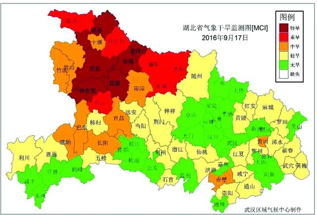20多天没下雨湖北已现特旱 后天最低温降至18℃