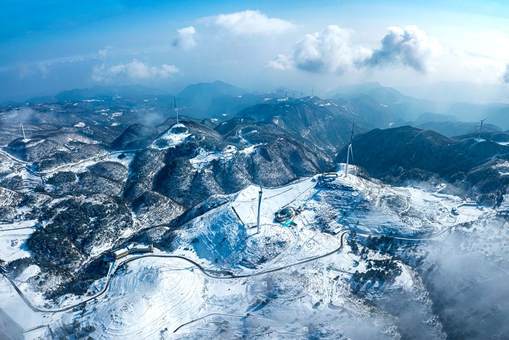 百里荒滑雪场海拔图片