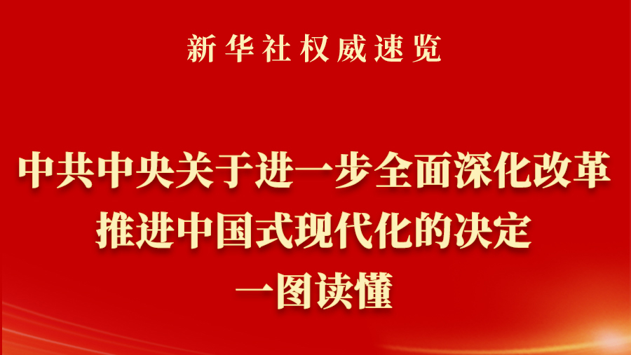 新华社权威速览 | 《中共中央关于进一步全面深化改革、推进中国式现代化的决定》一图读懂