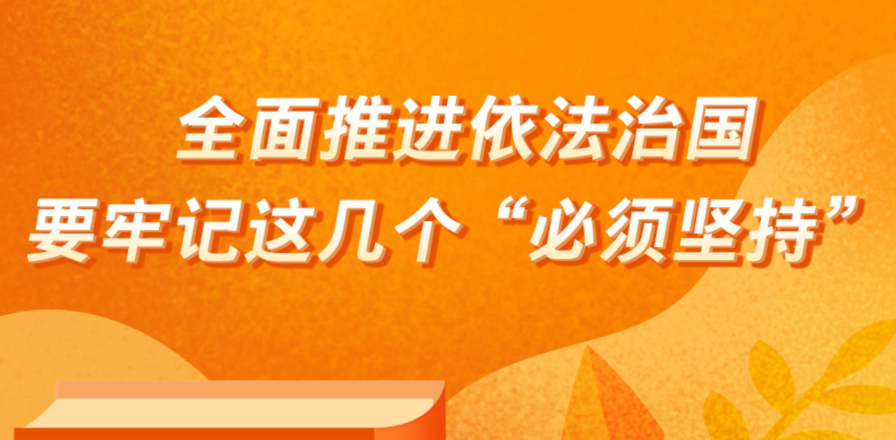 学习笔记：全面推进依法治国要牢记这几个“必须坚持”