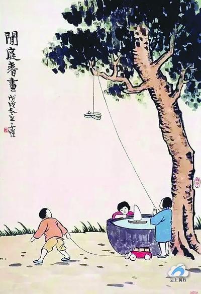 丰子恺漫画里的春天