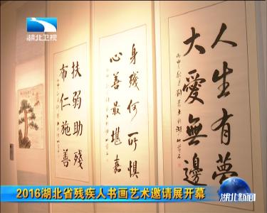 2016湖北省残疾人书画艺术邀请展开幕