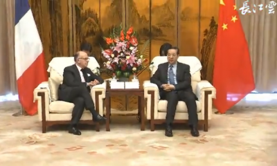 蒋超良王晓东会见法国总理卡泽纳夫 