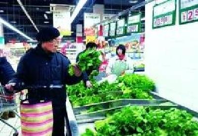 阳光足适宜棚内蔬菜生长 武汉蔬菜价格寒冬里不涨反跌