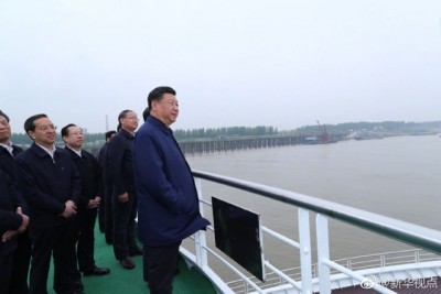 V视 | 习近平总书记长江考察第二天：过荆州、入岳阳  