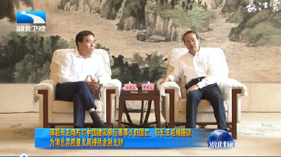 V视 | 蒋超良王晓东与中国建设银行董事长田国立、行长王祖继座谈 为湖北高质量发展提供金融支持
