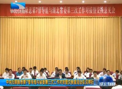 V视 | 中央扫黑除恶第7督导组与省委第三次工作对接暨交换意见会在汉举行