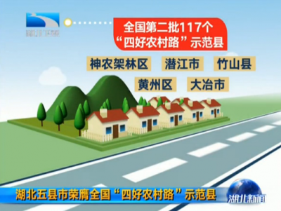 湖北五县市荣膺全国“四好农村路”示范县