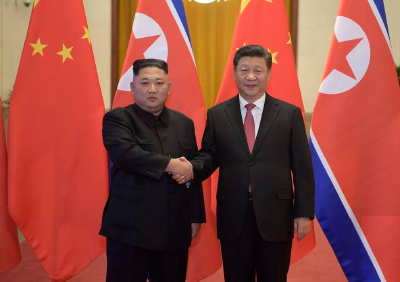 习近平同朝鲜劳动党委员长金正恩举行会谈