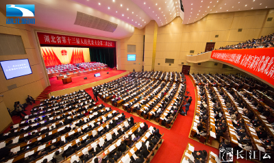 湖北省十三届人大二次会议举行第二次全体会议