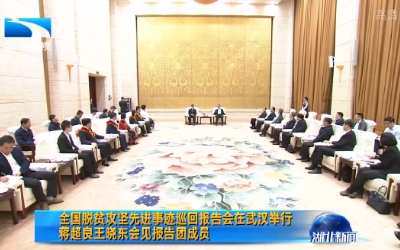 全国脱贫攻坚先进事迹巡回报告会在武汉举行  蒋超良王晓东会见报告团成员